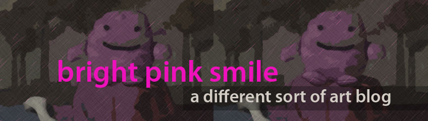 banner for Bright Pink Smile art blog